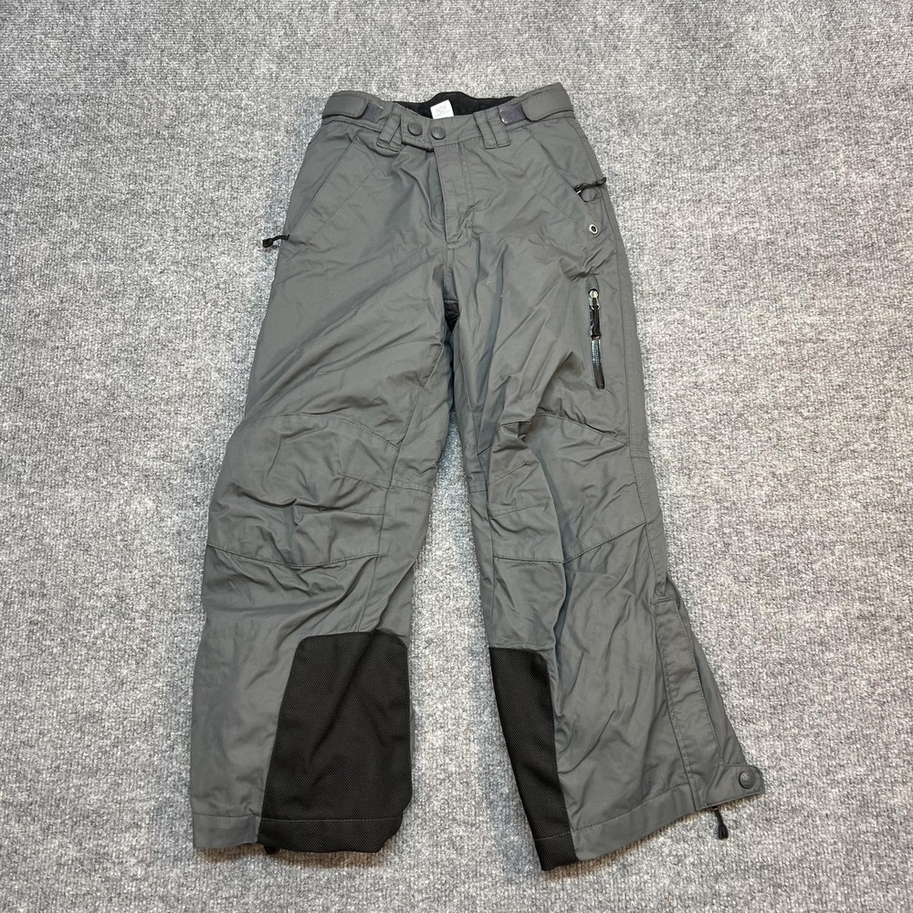 REI Snow Pants Boys XS 6-7 Gray Insulated Ski Adjustable Waist Winter Outdoor